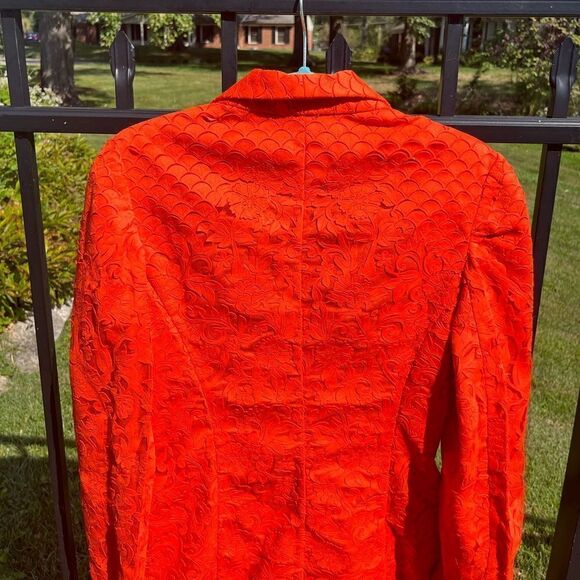 Anthropologie Pankaj & Nidhi Laser Cut Embroidered Blazer Dress NWT - Picture 15 of 16